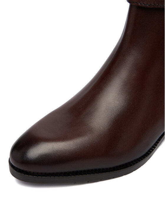 U.S. Polo Assn. U.S. Polo Assn. Členková obuv s elastickým prvkom EO-LOUIS001W/GL1 Tmavo hnedá