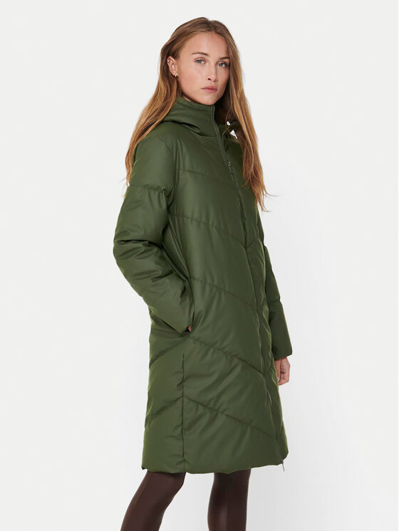 JDY JDY Geacă de iarnă 15217556 Verde Regular Fit
