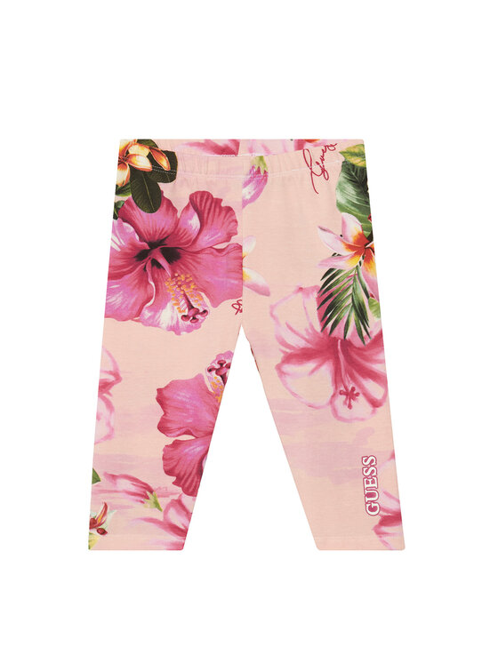 Guess Guess Legingi K6GB00 J1314 Rozā Slim Fit