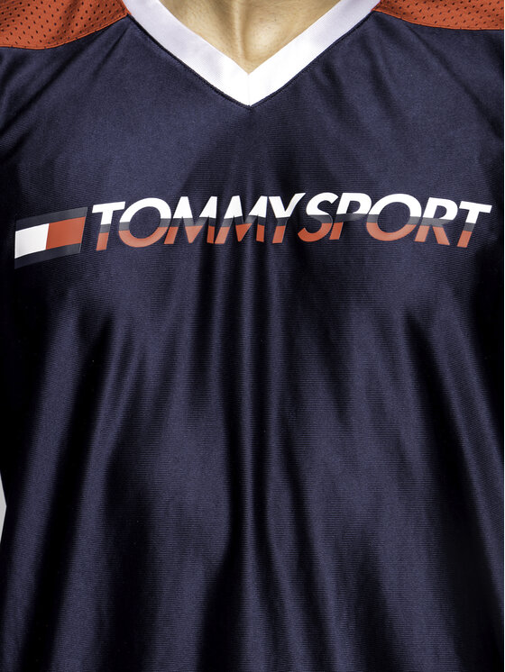 Tommy Sport Tommy Sport Longsleeve S20S200110 Granatowy Regular Fit