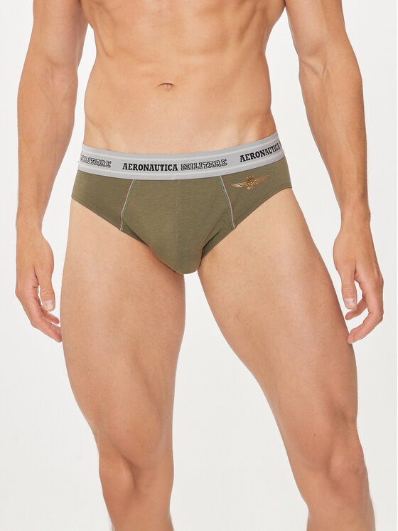 Aeronautica Militare Aeronautica Militare 2er-Set Slips AM1USL002 Khakifarben