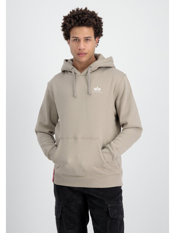Alpha Industries Alpha Industries Bluza Basic Small Logo Hoodie Żółty Regular Fit