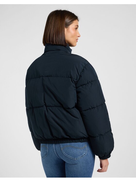 Lee Lee Kurtka przejściowa RIDER PUFFER JACKET Czarny Relaxed Fit