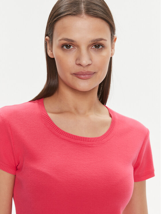 United Colors Of Benetton United Colors Of Benetton Majica 1091D1M10 Roza Regular Fit