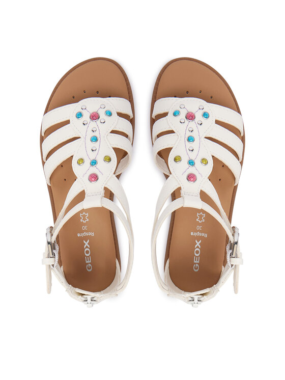 Geox Geox Szandál Jr Sandal Karly J6535D 000BC C0653 S Fehér