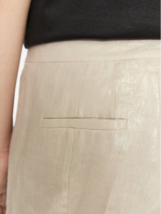 Marella Marella Kalhoty z materiálu Turbigo 2413131164 Béžová Regular Fit