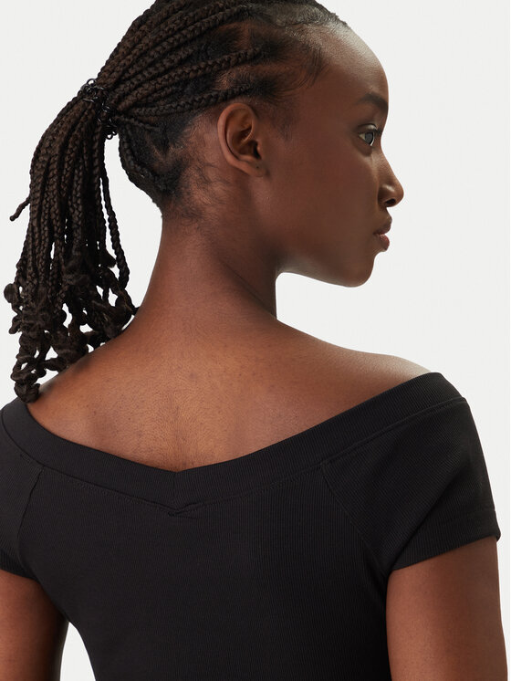 Tommy Jeans Tommy Jeans Majica DW0DW22265 Crna Slim Fit