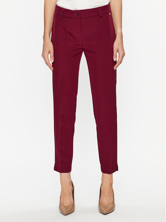 Maryley Pantaloni din material 23IB52Z/41GI Vișiniu Regular Fit
