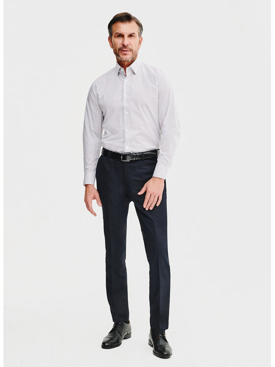 Pako Lorente Pako Lorente Koszula P25SF-1X-040 Biały Slim Fit