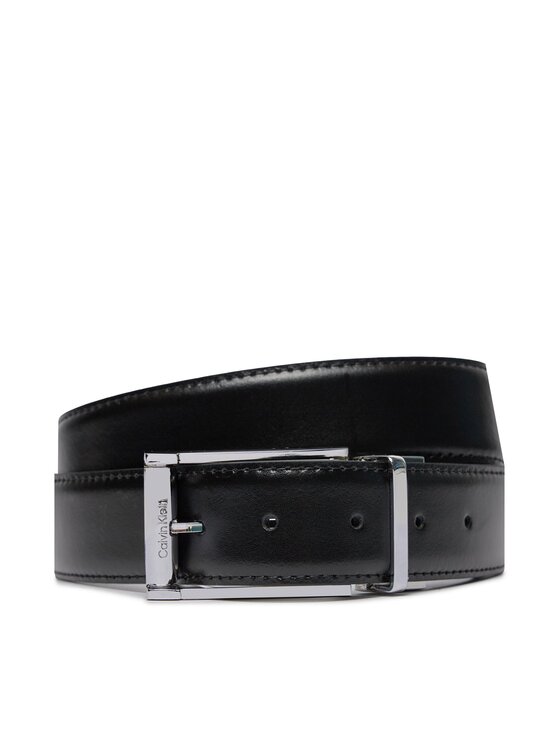 Calvin Klein Pánsky opasok Adj Bombe Bar 35Mm K50K511580 Čierna