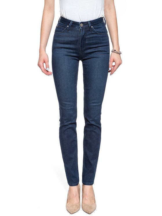 Lee Lee Jeansy SCARLETT HIGH Niebieski Skinny Fit