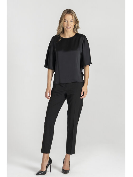Deni Cler Milano Deni Cler Milano Bluzka W-DC-1263-E5-A9-90-1 Czarny Loose Fit