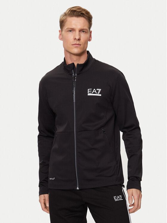 EA7 Emporio Armani Felpa 3DPM89 PJUFZ 1200 Nero Regular Fit, taglia : XL