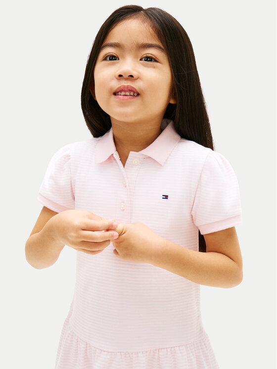 Tommy Hilfiger Tommy Hilfiger Лятна рокля KG0KG09171 Светлорозов Regular Fit