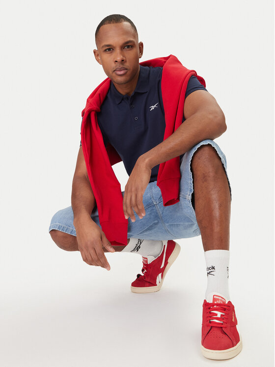 Reebok Reebok Polo marškinėliai Breen RK25562CCM Tamsiai mėlyna Regular Fit
