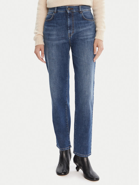 Weekend Max Mara Weekend Max Mara Jeans Loris 2525186071 Blu scuro Straight Fit