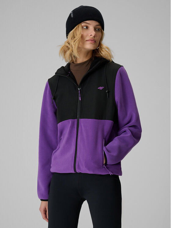 4F 4F Polar FOB Fioletowy Regular Fit