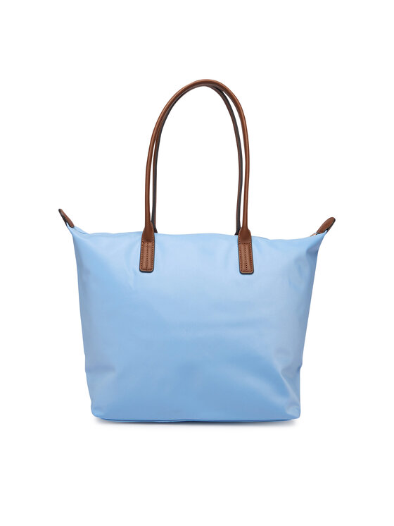Tommy Hilfiger Tommy Hilfiger Geantă Popette Tote AW0AW17711 Albastru deschis