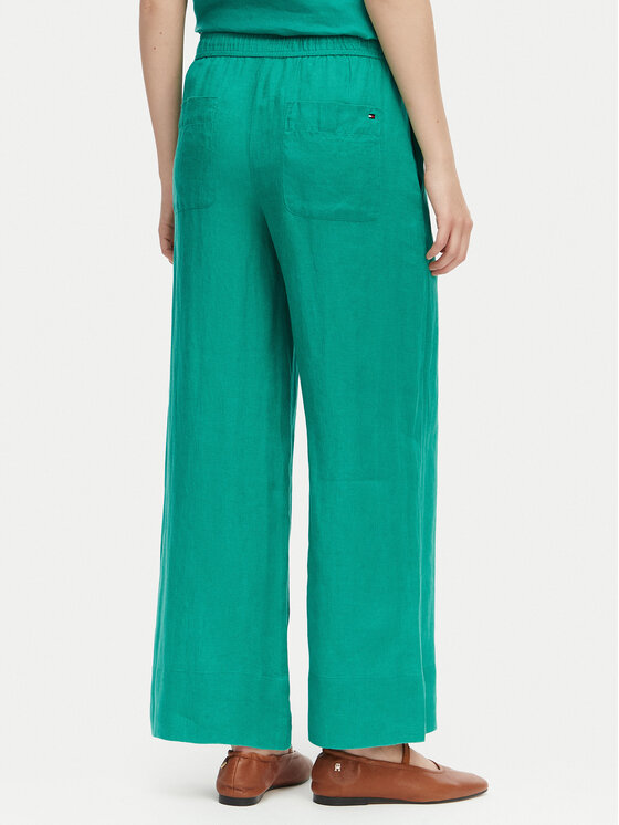 Tommy Hilfiger Tommy Hilfiger Hlače WW0WW48970 Zelena Relaxed Fit