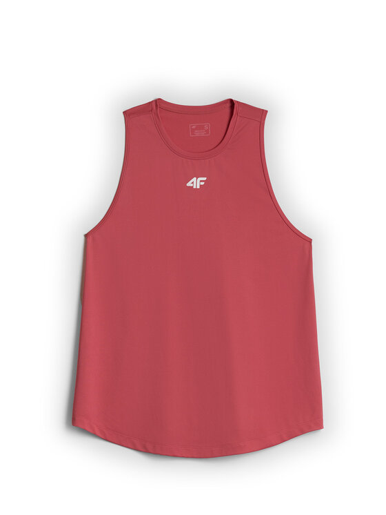 4F 4F Koszulka techniczna BASIC+ Koralowy Regular Fit