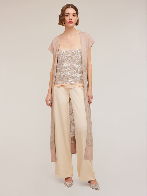 Motivi Motivi Kardigan M309W003390N0R8 Różowy Regular Fit