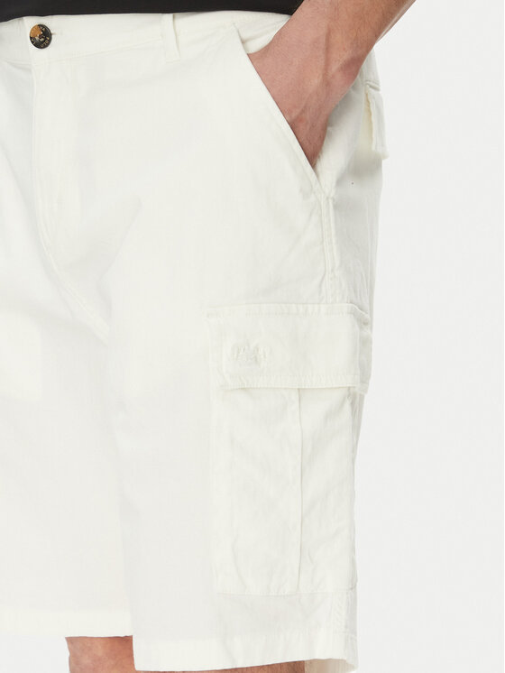 La Martina La Martina Pantaloncini di tessuto MAB002 TW536 Bianco Regular Fit