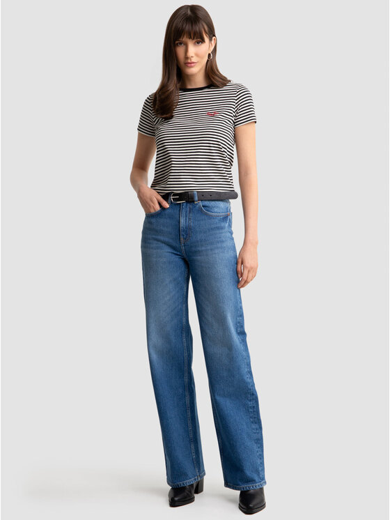 BIG STAR BIG STAR T-Shirt ZENAIDA_906_150 Czarny Basic Fit