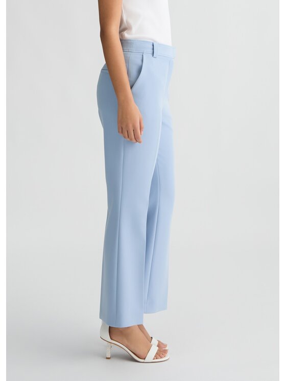 Liu Jo Liu Jo Pantaloni di tessuto CA5094T2200X064A Celeste Regular Fit