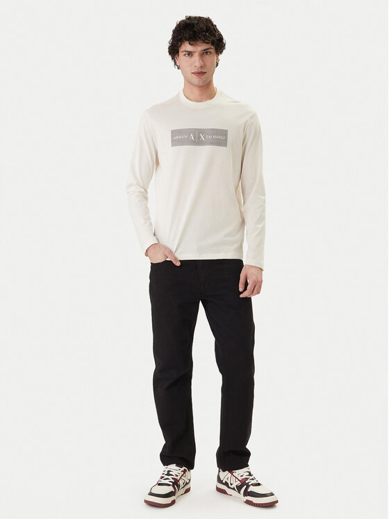Armani Exchange Armani Exchange Longsleeve XM002820 AF10356 U1074 Écru Regular Fit