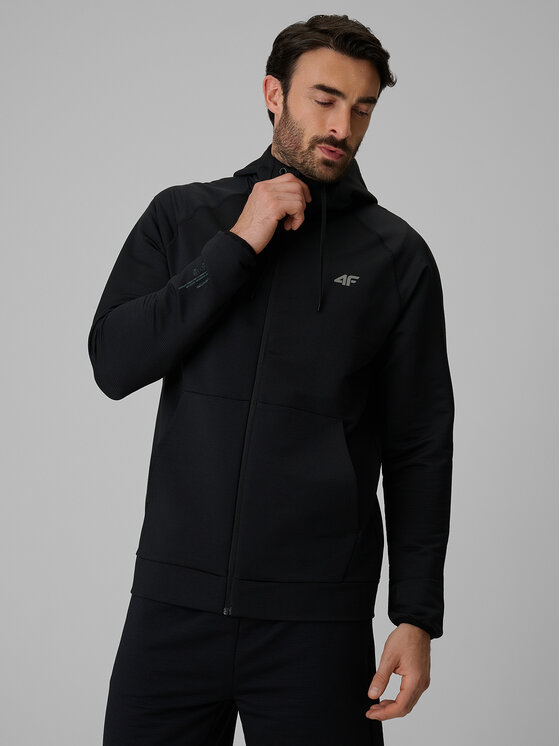 4F 4F Bluza techniczna NO LIMITS Czarny Regular Fit
