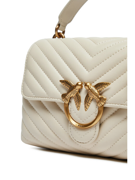 PINKO PINKO Kabelka Love Lady Puff Mini Cl . AI 24-25 PLTT 100044 A0GK Krémová