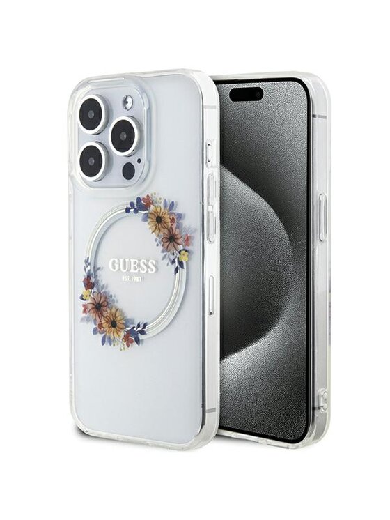 Etui na telefon Guess, Bezbarwny, Apple iPhone 15 Pro