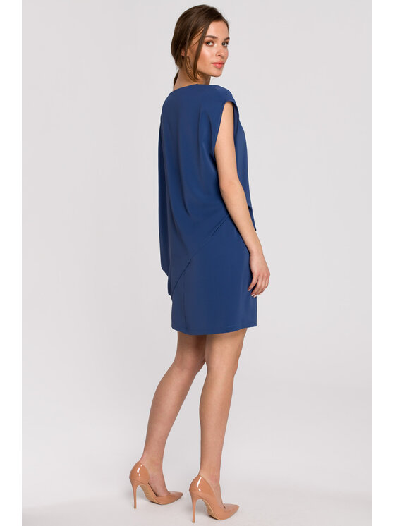 Stylove Stylove Každodenné šaty S262 Modrá Regular Fit