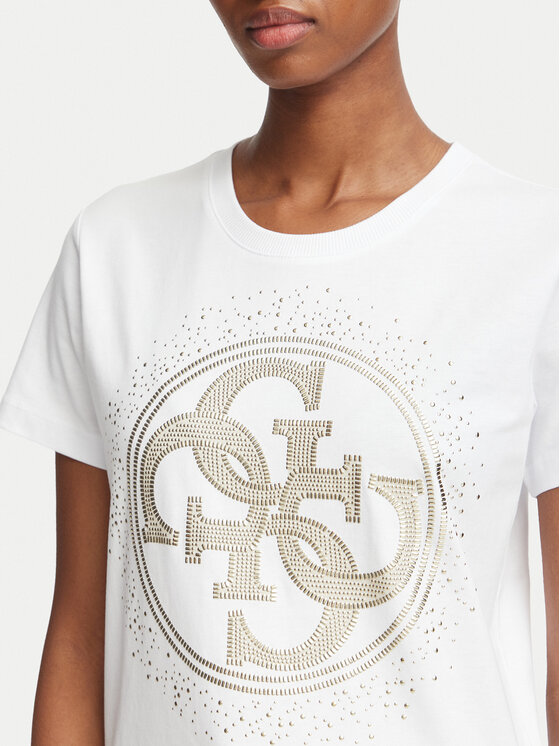 Guess Guess T-Shirt W6BI30 K6051 Weiß Regular Fit
