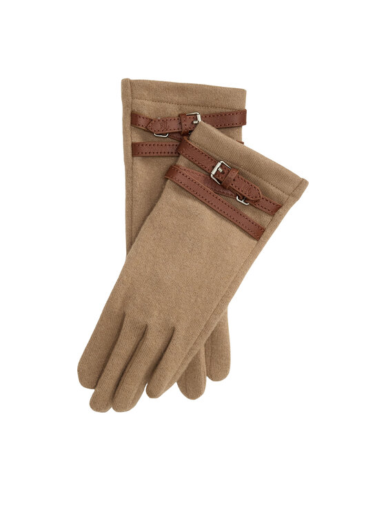 LAUREN RALPH LAUREN LAUREN RALPH LAUREN Жіночі рукавички 454P23589002 Темно-бежевий