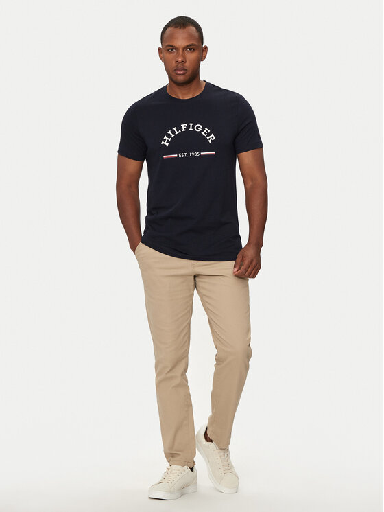 Tommy Hilfiger Tommy Hilfiger T-shirt Arch MW0MW35466 Blu scuro Slim Fit