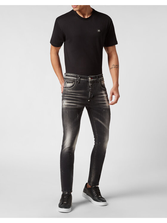 PHILIPP PLEIN PHILIPP PLEIN Džínsy 28785 Čierna Skinny Fit