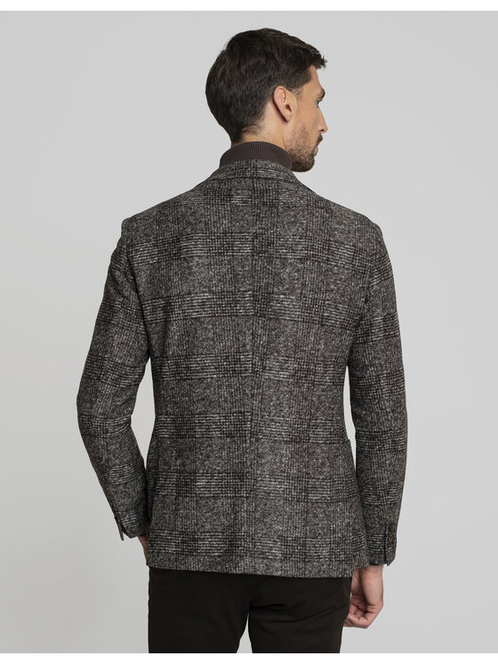 Borgio Borgio Marynarka avella_br Brązowy Slim Fit