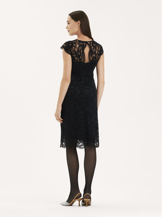 KMX KMX Sukienka wieczorowa 920380007 Czarny Flare Fit