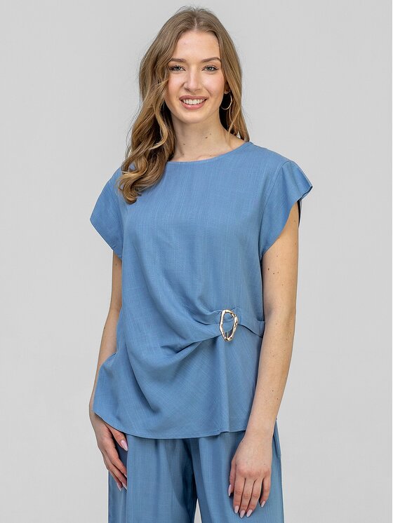 Perso Perso Sada halenka a kalhoty SET266168F Modrá Regular Fit