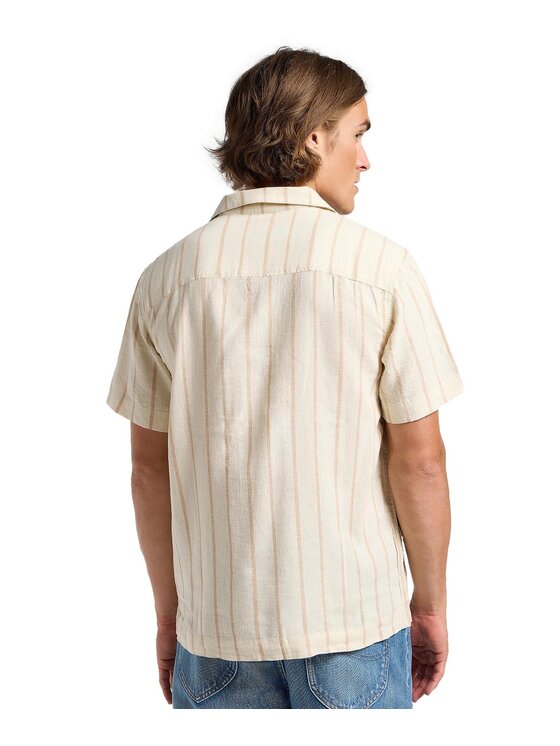 Lee Lee Camicia 112363920 Beige Relaxed Fit