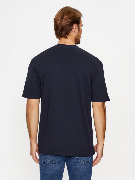 Lindbergh Lindbergh T-krekls 30-400239 Tumši zils Relaxed Fit