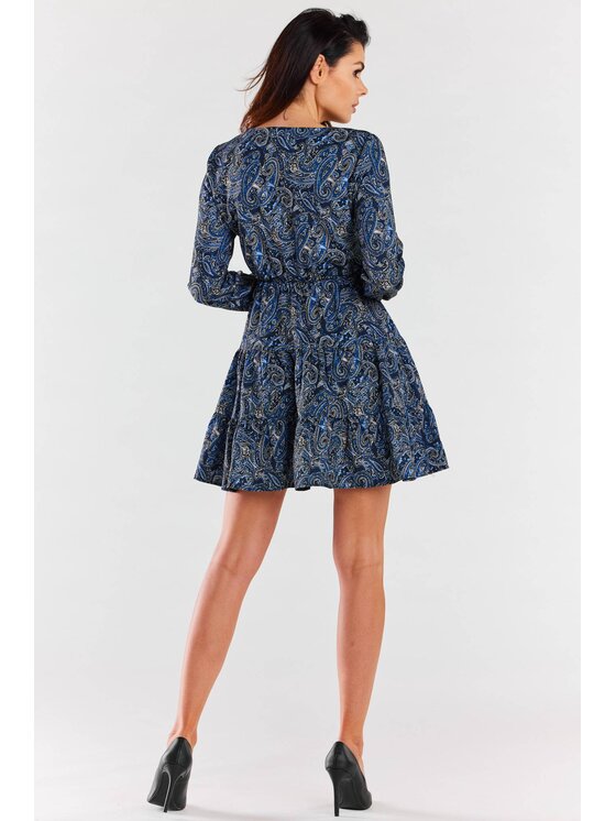 Awama Awama Vestito da giorno A470 Blu scuro Basic Fit