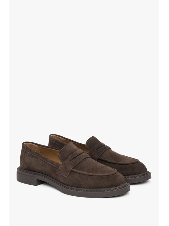 Estro Estro Loafersy ER00117041 Brązowy