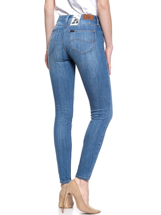 Lee Lee Jeansy SCARLETT Niebieski Skinny Fit