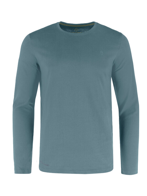 Volcano Volcano Longsleeve L-HALS Niebieski Regular Fit