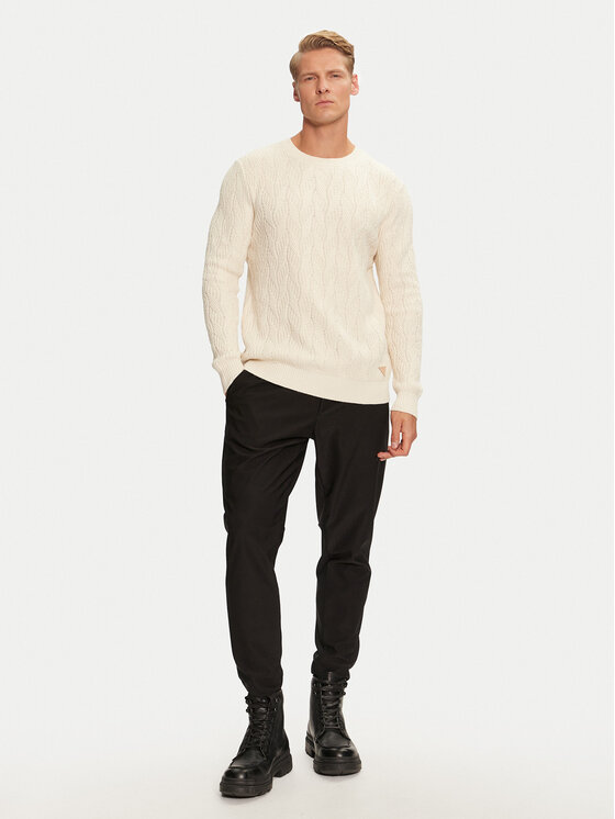 Guess Guess Пуловер Evander M4BR19 Z3HD1 Бежов Regular Fit