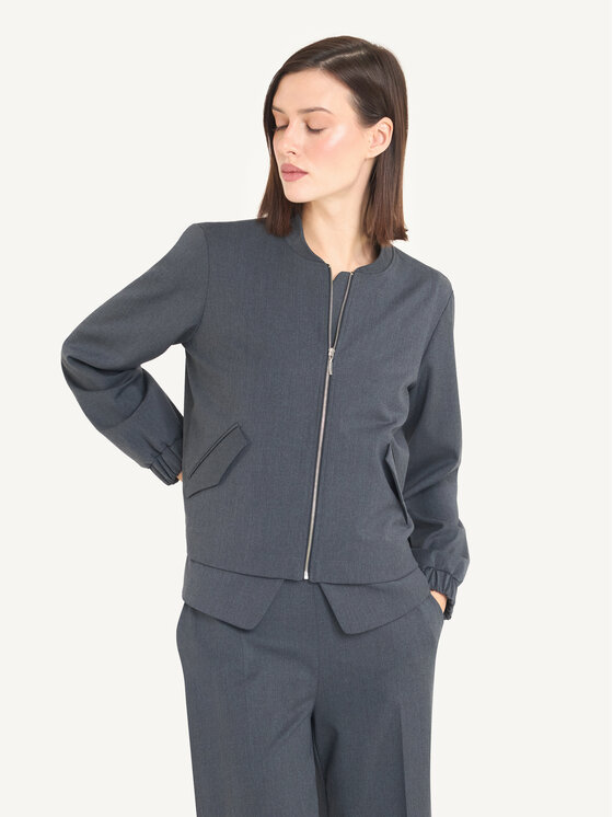 KMX KMX Marynarka 108460020 Szary Straight Fit