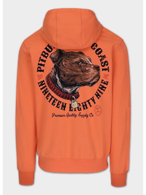 PITBULL PITBULL Bluza STRENGHT & RESPECT Pomarańczowy Regular Fit