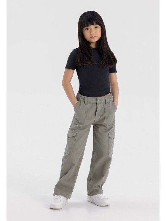MINOTI MINOTI Spodnie cargo 22pant45 Khaki Regular Fit